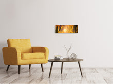 Laden Sie das Bild in den Galerie-Viewer, Leinwandbild Panorama Farben prächtiger Wald