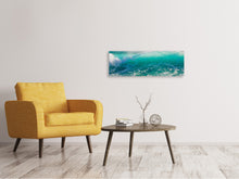 Laden Sie das Bild in den Galerie-Viewer, Leinwandbild Panorama Schöne Brandung