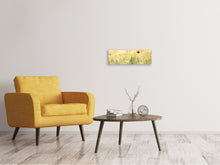 Laden Sie das Bild in den Galerie-Viewer, Leinwandbild Panorama Eine Mohnblume