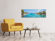 Laden Sie das Bild in den Galerie-Viewer, Leinwandbild Panorama Leben in einer Lagune