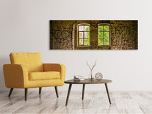 Laden Sie das Bild in den Galerie-Viewer, Leinwandbild Panorama Stein Haus