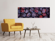 Laden Sie das Bild in den Galerie-Viewer, Leinwandbild Panorama Frische Pflaumen