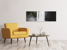Laden Sie das Bild in den Galerie-Viewer, Leinwandbild Panorama Spektakulärer Wasserfall