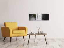 Laden Sie das Bild in den Galerie-Viewer, Leinwandbild Panorama Spektakulärer Wasserfall