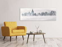 Laden Sie das Bild in den Galerie-Viewer, Leinwandbild Panorama Gmunden Schloss Ort