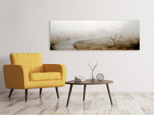 Laden Sie das Bild in den Galerie-Viewer, Leinwandbild Panorama Dichter Nebel