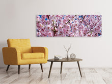 Laden Sie das Bild in den Galerie-Viewer, Leinwandbild Panorama Die Japanische Zierkirsche