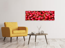 Laden Sie das Bild in den Galerie-Viewer, Leinwandbild Panorama XL Kirschen