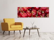 Laden Sie das Bild in den Galerie-Viewer, Leinwandbild Panorama Süsse Kirschen