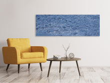 Laden Sie das Bild in den Galerie-Viewer, Leinwandbild Panorama Eis auf dem See