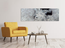 Laden Sie das Bild in den Galerie-Viewer, Leinwandbild Panorama Eiskristalle XL