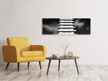 Laden Sie das Bild in den Galerie-Viewer, Leinwandbild Panorama Hochhaus sw