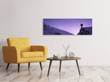 Laden Sie das Bild in den Galerie-Viewer, Leinwandbild Panorama Der Schneewanderer