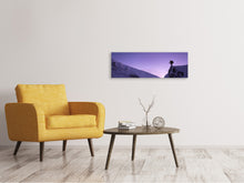 Laden Sie das Bild in den Galerie-Viewer, Leinwandbild Panorama Der Schneewanderer