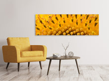 Laden Sie das Bild in den Galerie-Viewer, Leinwandbild Panorama Die Knospen der Sonnenblume in XXL