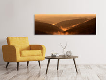 Laden Sie das Bild in den Galerie-Viewer, Leinwandbild Panorama Lichtstimmung in den Bergen