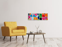 Laden Sie das Bild in den Galerie-Viewer, Leinwandbild Panorama Mosaik Wand