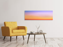 Laden Sie das Bild in den Galerie-Viewer, Leinwandbild Panorama Farbenfroher Meerblick