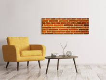 Laden Sie das Bild in den Galerie-Viewer, Leinwandbild Panorama Ziegelsteine