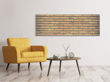 Laden Sie das Bild in den Galerie-Viewer, Leinwandbild Panorama Klassische Backstein Wand