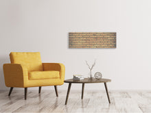 Laden Sie das Bild in den Galerie-Viewer, Leinwandbild Panorama Klassische Backstein Wand