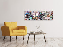 Laden Sie das Bild in den Galerie-Viewer, Leinwandbild Panorama Bunte Edelsteine