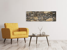 Laden Sie das Bild in den Galerie-Viewer, Leinwandbild Panorama Steinbau Kunst