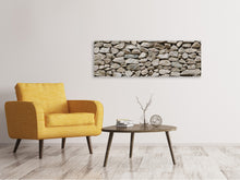 Laden Sie das Bild in den Galerie-Viewer, Leinwandbild Panorama Stein Handwerk