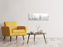 Laden Sie das Bild in den Galerie-Viewer, Leinwandbild Panorama Birken im Schnee