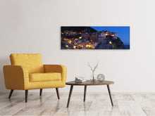 Laden Sie das Bild in den Galerie-Viewer, Leinwandbild Panorama Nachts in Cinque