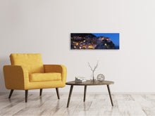 Laden Sie das Bild in den Galerie-Viewer, Leinwandbild Panorama Nachts in Cinque