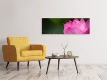 Laden Sie das Bild in den Galerie-Viewer, Leinwandbild Panorama Marko Lotus in pink