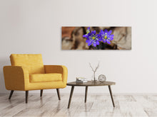 Laden Sie das Bild in den Galerie-Viewer, Leinwandbild Panorama Wildblumen