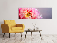 Laden Sie das Bild in den Galerie-Viewer, Leinwandbild Panorama Makro Chrysantheme