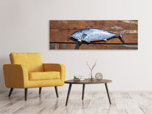 Laden Sie das Bild in den Galerie-Viewer, Leinwandbild Panorama Der frische Fisch