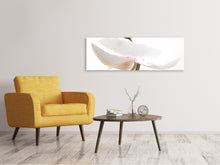 Laden Sie das Bild in den Galerie-Viewer, Leinwandbild Panorama XXL Orchideenblüte