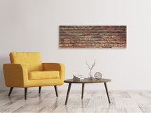 Laden Sie das Bild in den Galerie-Viewer, Leinwandbild Panorama Brick Wall