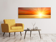 Laden Sie das Bild in den Galerie-Viewer, Leinwandbild Panorama Der Sonnenuntergang