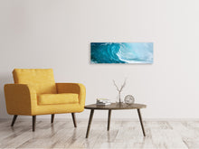 Laden Sie das Bild in den Galerie-Viewer, Leinwandbild Panorama Die perfekte Welle