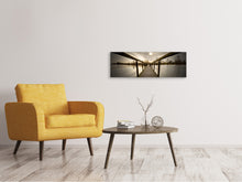 Laden Sie das Bild in den Galerie-Viewer, Leinwandbild Panorama Die Holzbrücke