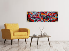 Laden Sie das Bild in den Galerie-Viewer, Leinwandbild Panorama New York Graffiti