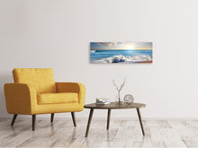 Laden Sie das Bild in den Galerie-Viewer, Leinwandbild Panorama Die Wellen des Meeres