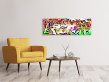 Laden Sie das Bild in den Galerie-Viewer, Leinwandbild Panorama Writings