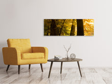 Laden Sie das Bild in den Galerie-Viewer, Leinwandbild Panorama Herbstlaub