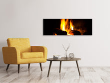 Laden Sie das Bild in den Galerie-Viewer, Leinwandbild Panorama Der Kamin