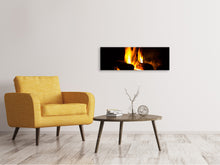 Laden Sie das Bild in den Galerie-Viewer, Leinwandbild Panorama Der Kamin