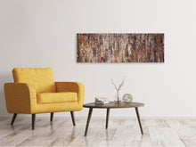 Laden Sie das Bild in den Galerie-Viewer, Leinwandbild Panorama Retro-Holz