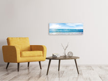 Laden Sie das Bild in den Galerie-Viewer, Leinwandbild Panorama Spuren im Sand