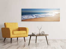 Laden Sie das Bild in den Galerie-Viewer, Leinwandbild Panorama Privatstrand