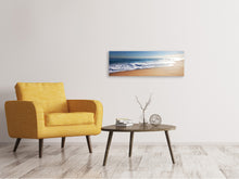 Laden Sie das Bild in den Galerie-Viewer, Leinwandbild Panorama Privatstrand